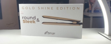 Piastra per Capelli Melcap Round&Sleek Gold Shine Edition